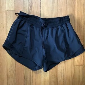 Lululemon 8 Tall Black Running Shorts Reflective